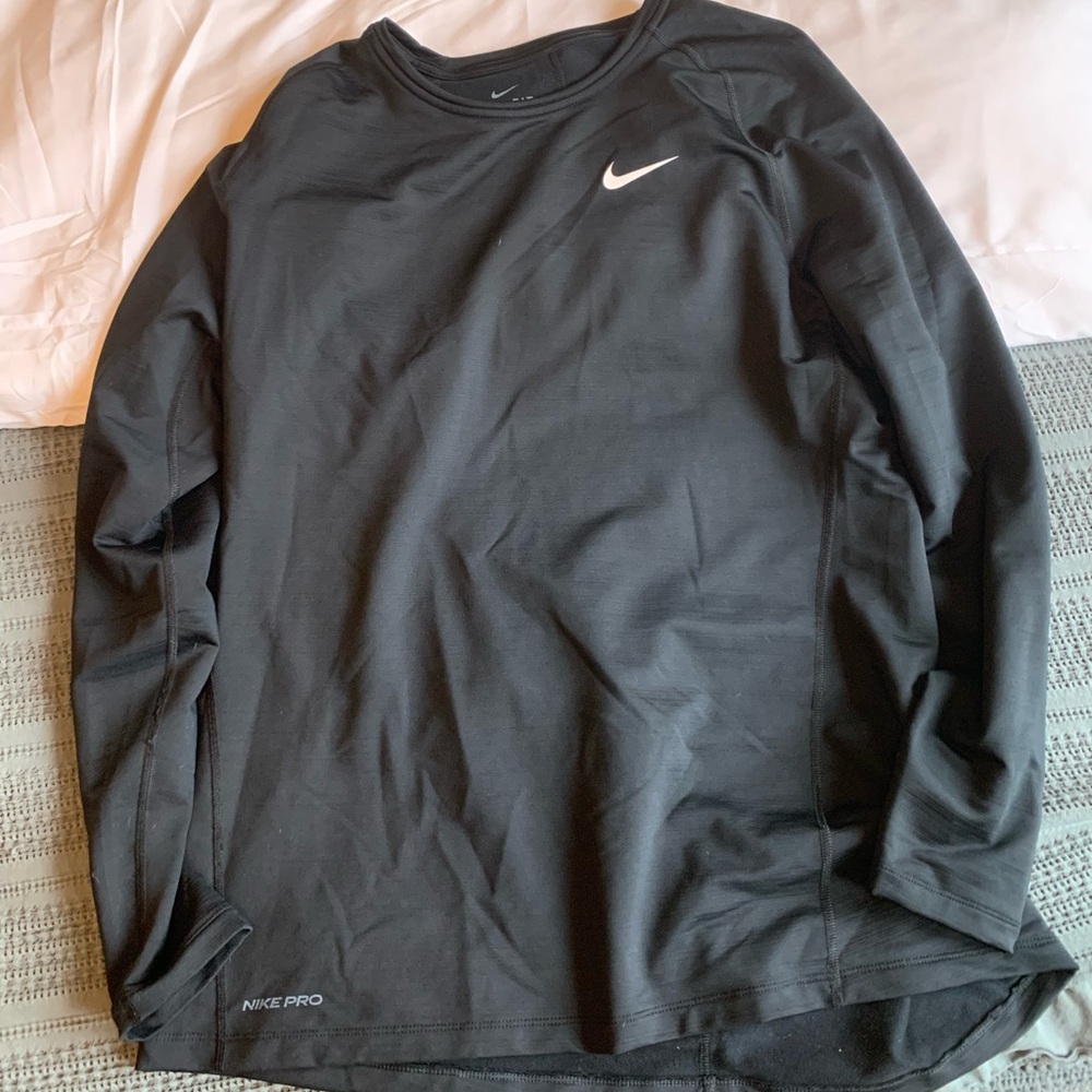 Nike Black Long Sleeve Performance Tee